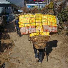 Porteur de l'Everest Namche Bazar