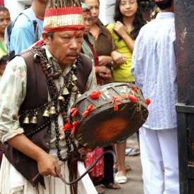 chamane à Kumbeshwor Patan