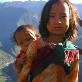 enfants du Langtang. Panch Pokhari
